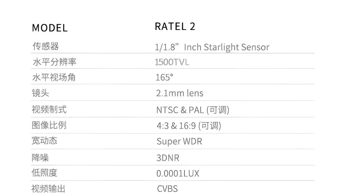 Telecamera per visione notturna Caddx 2