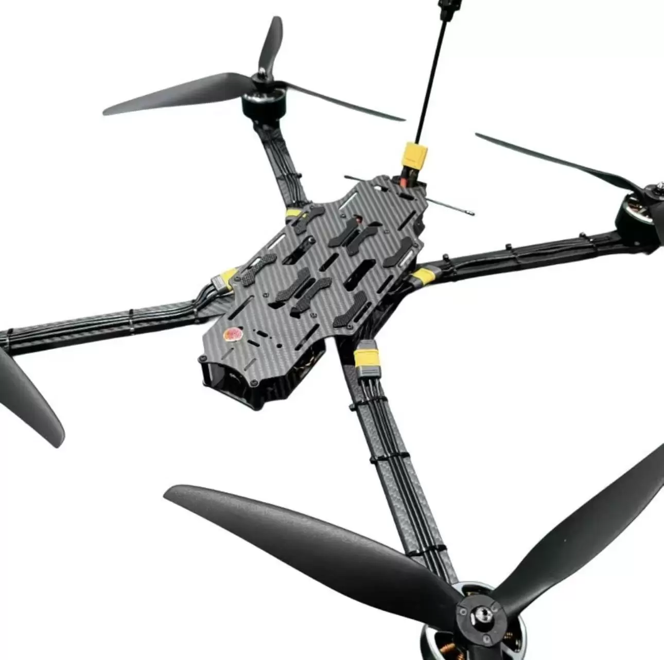 Drone FPV da 15 pollici con guida AI e trasmissione in fibra ottica