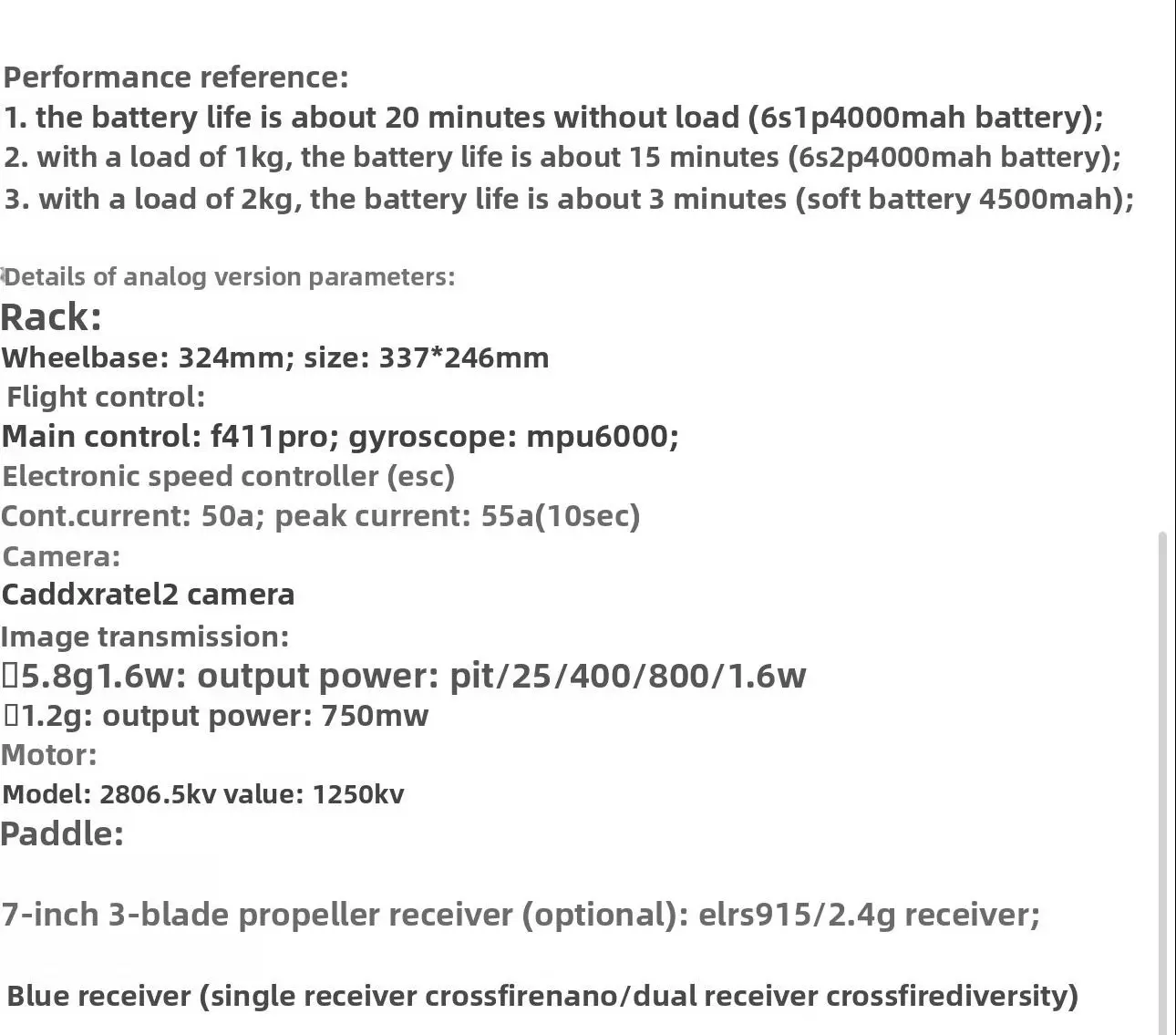 Drone FPV da 7 pollici con guida AI e trasmissione in fibra ottica